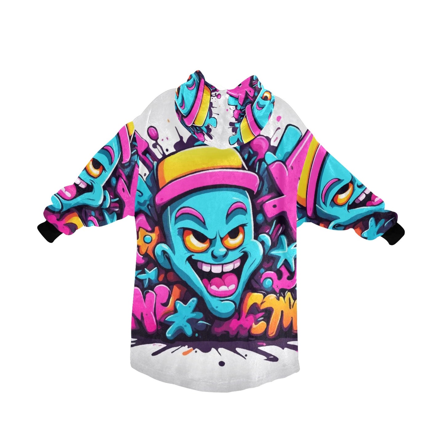 Kids Blanket Hoodie Cartoon Comics
