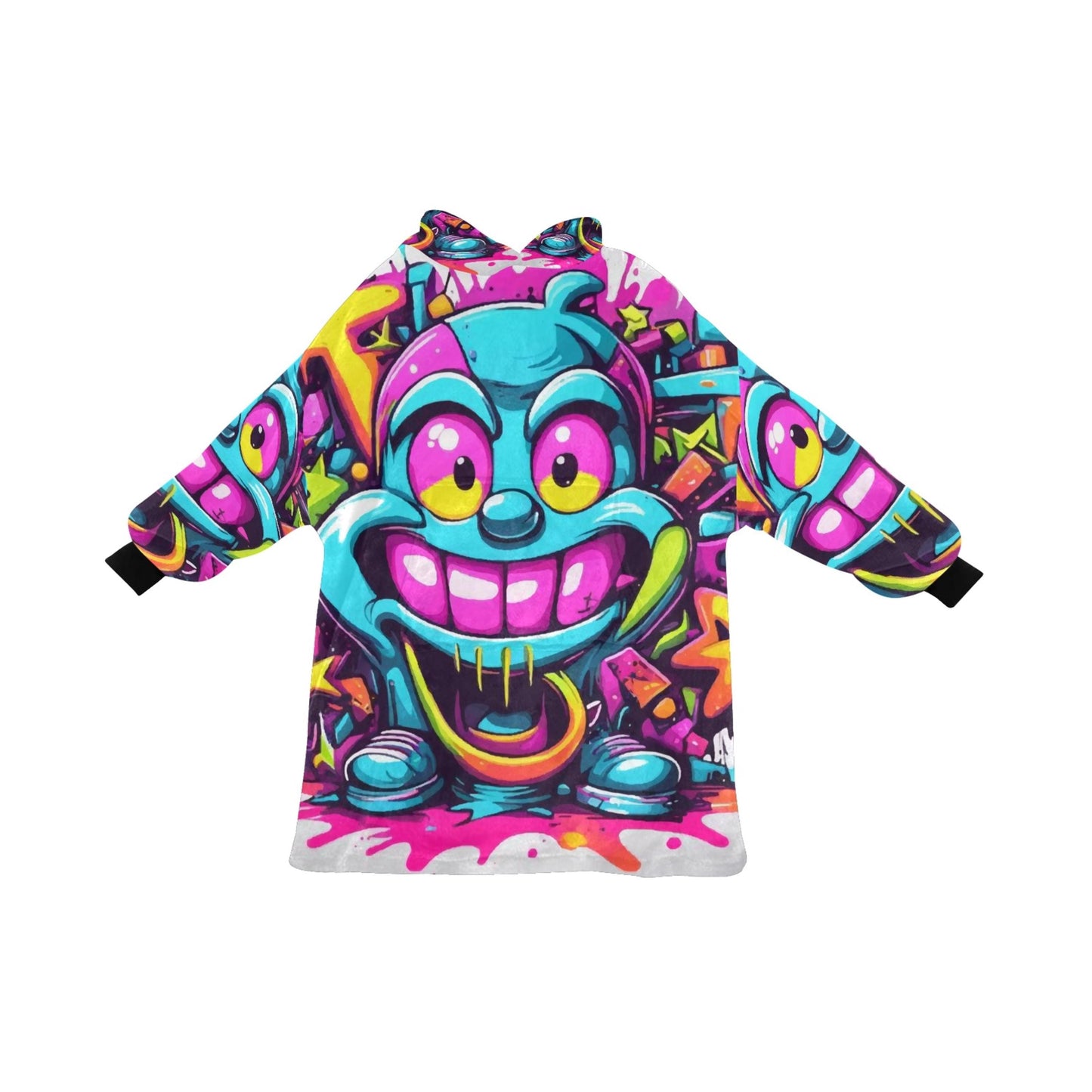 Kids Blanket Hoodie Cartoon Comics Art