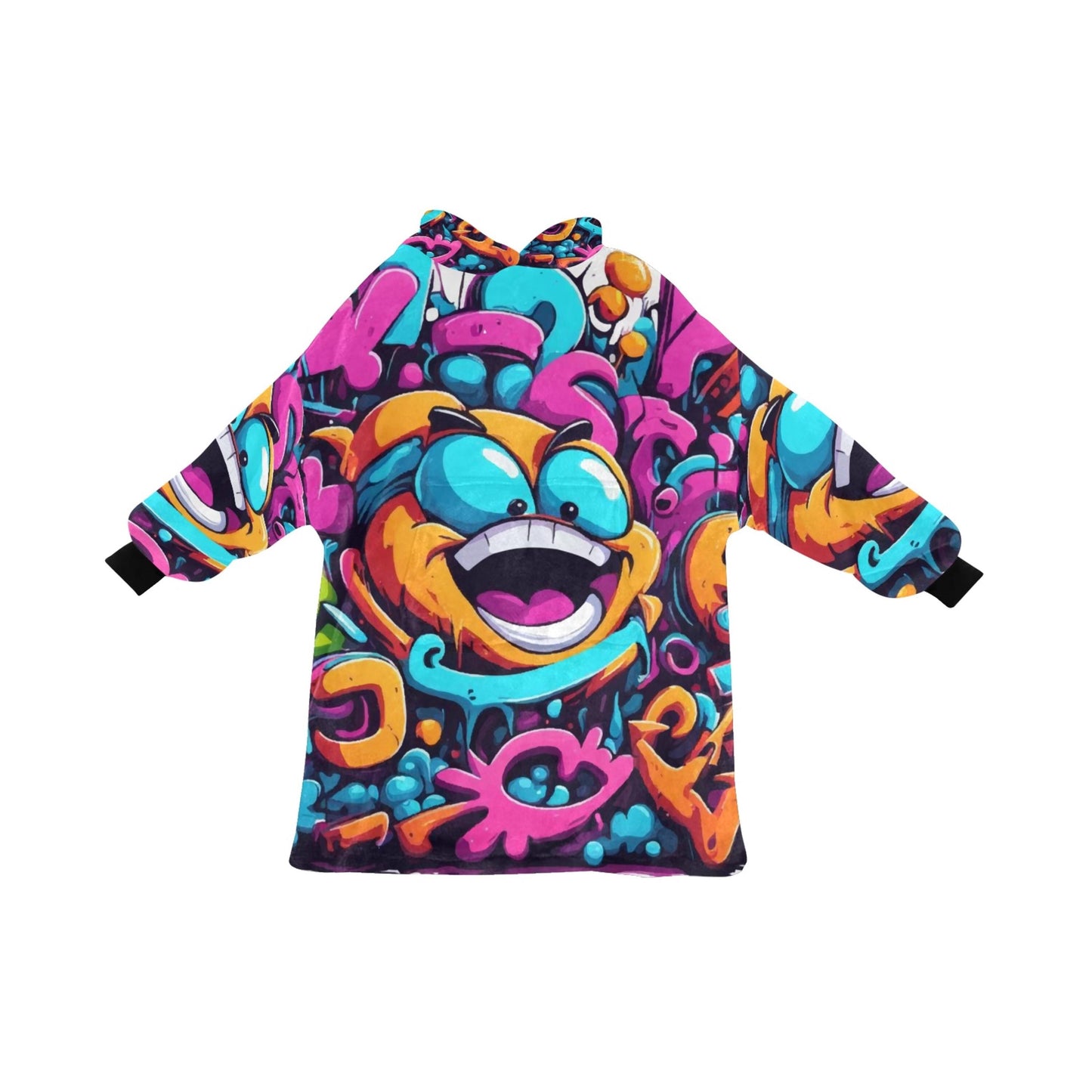 Kids Blanket Hoodie Cartoon Comics Art Graffiti Emoji