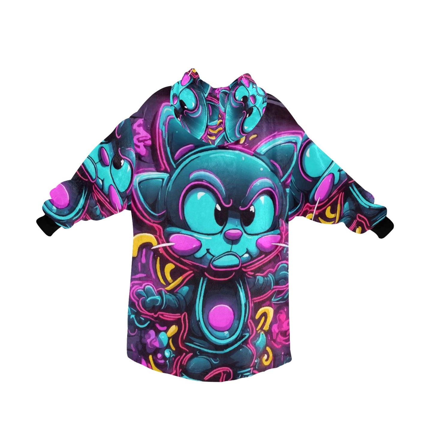 Kids Blanket Hoodie Art Graffiti Emoji Cartoon Comics