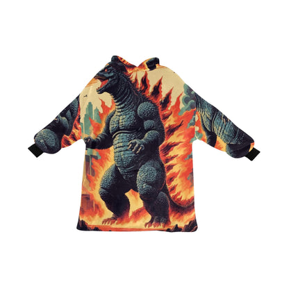 Kids Blanket Hoodie Godzilla Kaiju Gojira Japam