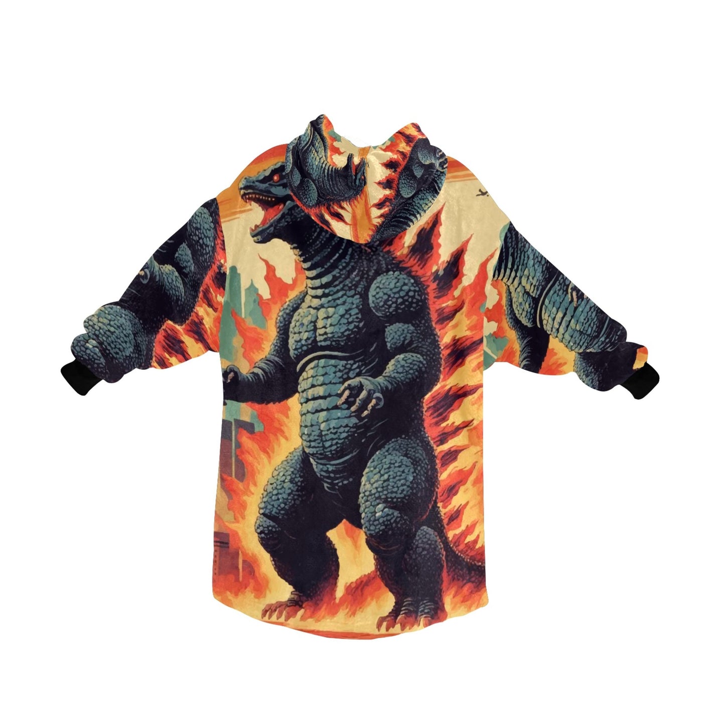 Kids Blanket Hoodie Godzilla Kaiju Gojira Japam