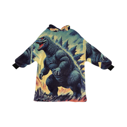 Kids Blanket Hoodie Godzilla Kaiju Gojira Japam Monster