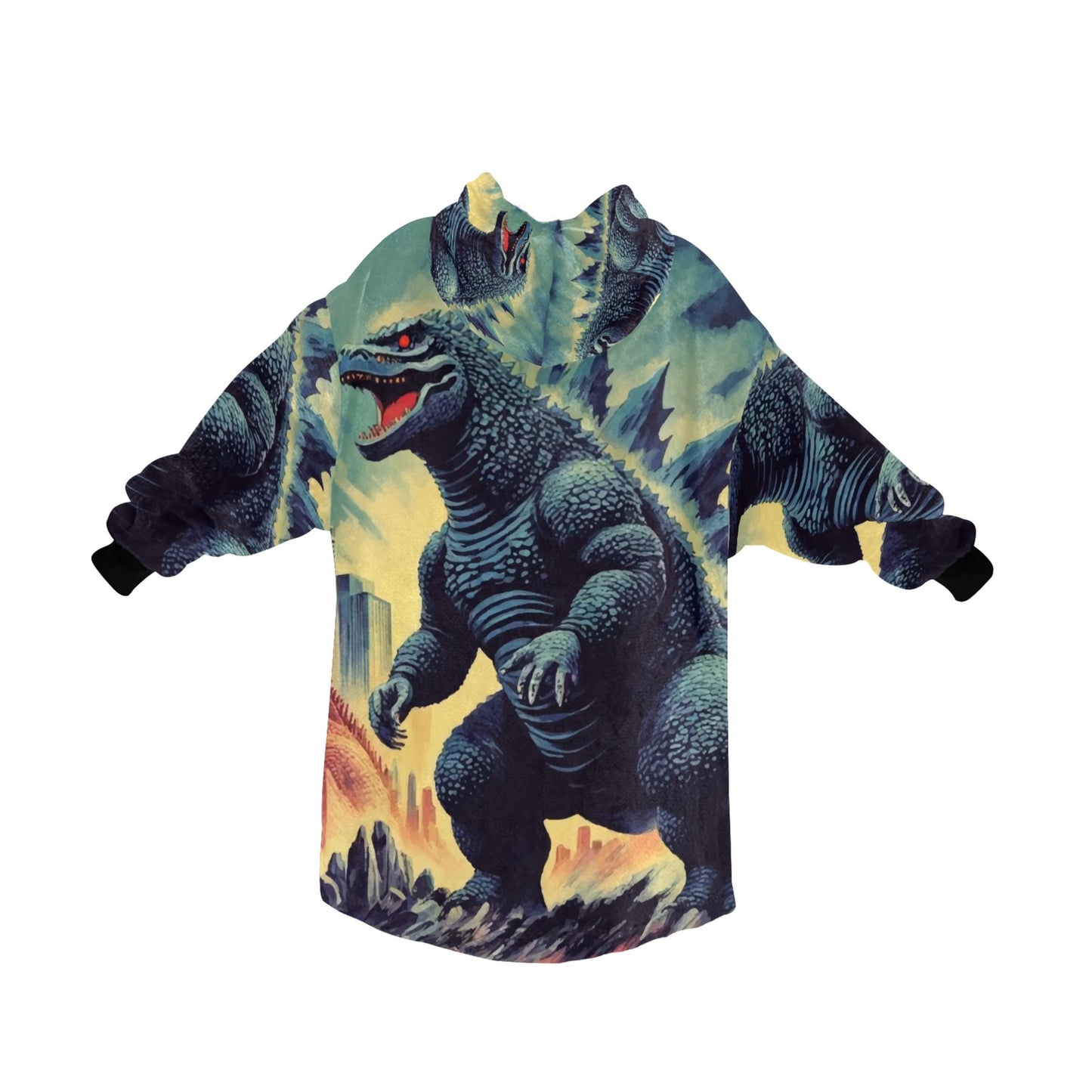Kids Blanket Hoodie Godzilla Kaiju Gojira Japam Monster
