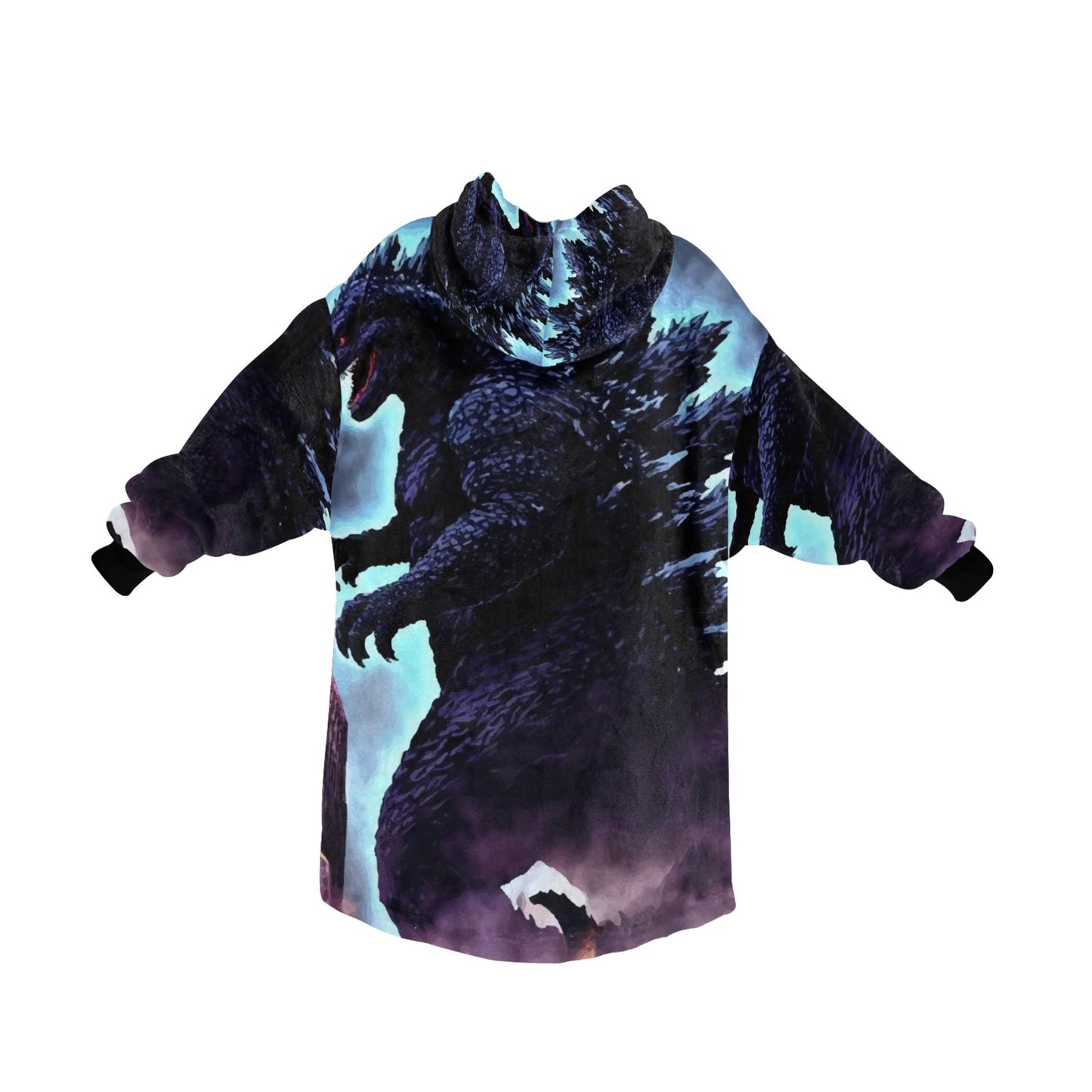 Kids Blanket Hoodie Godzilla Kaiju Gojira Japam Monster Retro