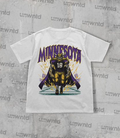 Minnesota Football Shirt - Graphic Tees - Skeleton Shirt - Merch Tee - Gift Shirt - Bootleg Shirt - Vintage - Skeleton Football Shirt
