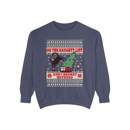 Christmas Sweatshirt I Regret Nothing Sweatshirt Gift for Cat Lover Sweatshirt for Cat Owner Funny Cat Sweatshirt Cat Christmas Sweatshirt