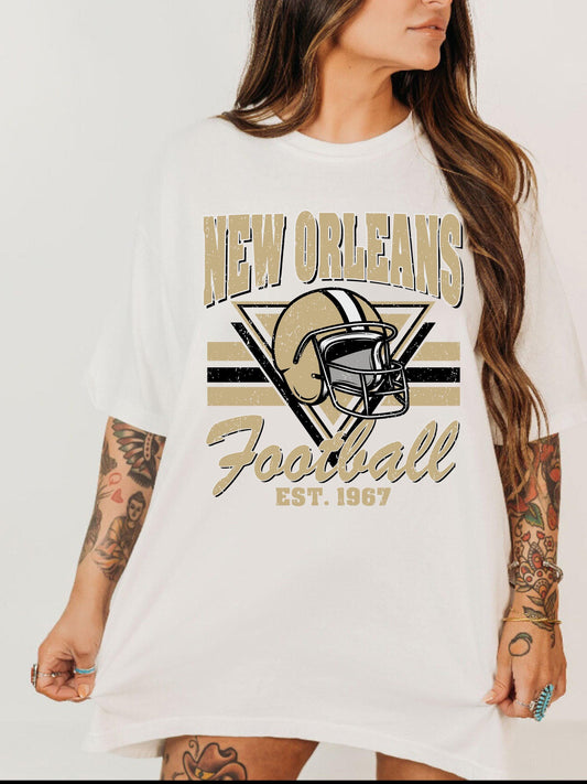New Orleans Football Vintage Style Sweatshirt, New Orleans Football Shirt, Sunday Football Shirt, Game Day Sweatshirt, Saint Sport Shirt