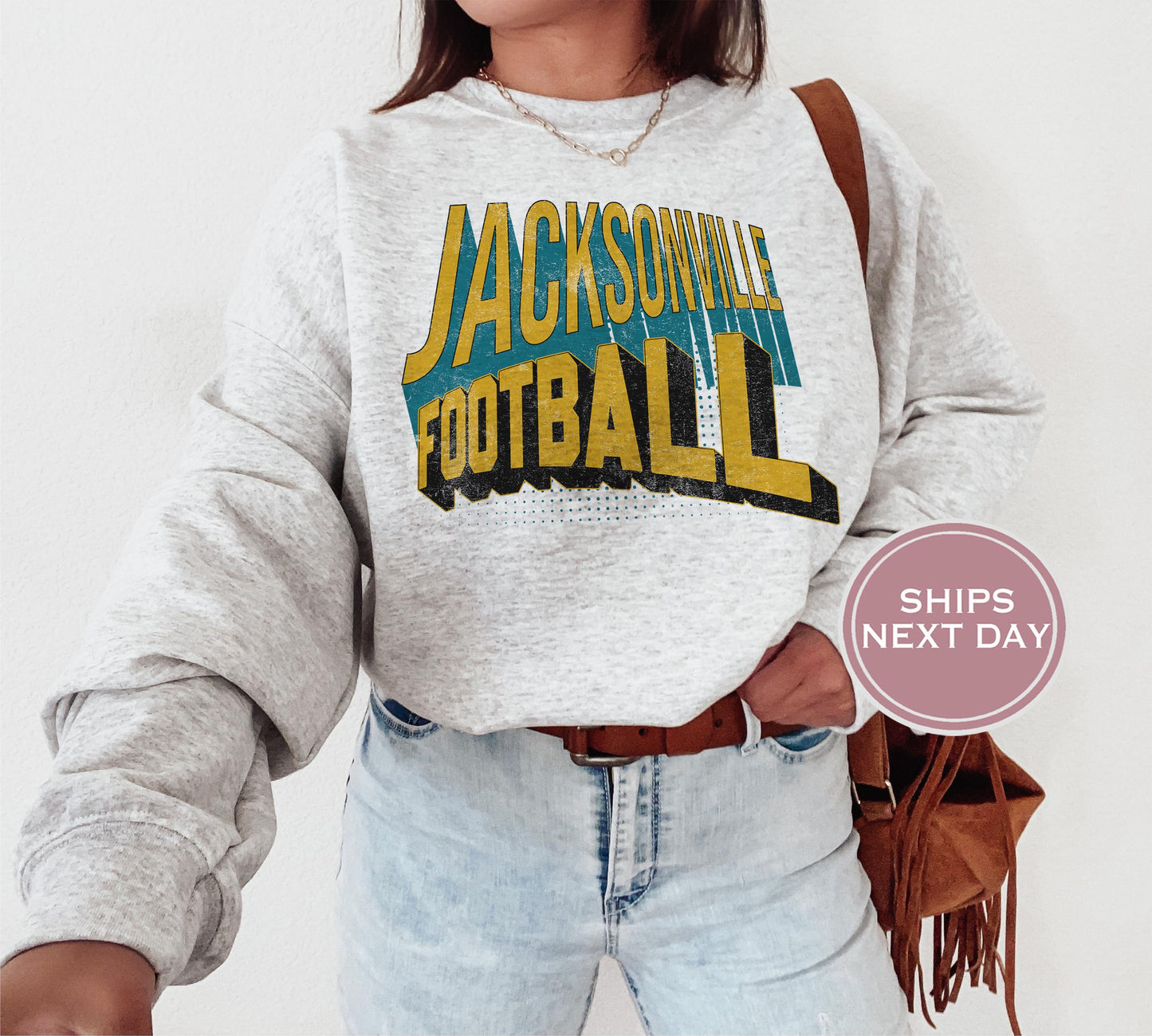 Jacksonville Football Sweatshirt, Vintage Jacksonville Crewneck, Retro Jacksonville Sweatshirt, Jacksonville Varsity Sweatshirt, Florida