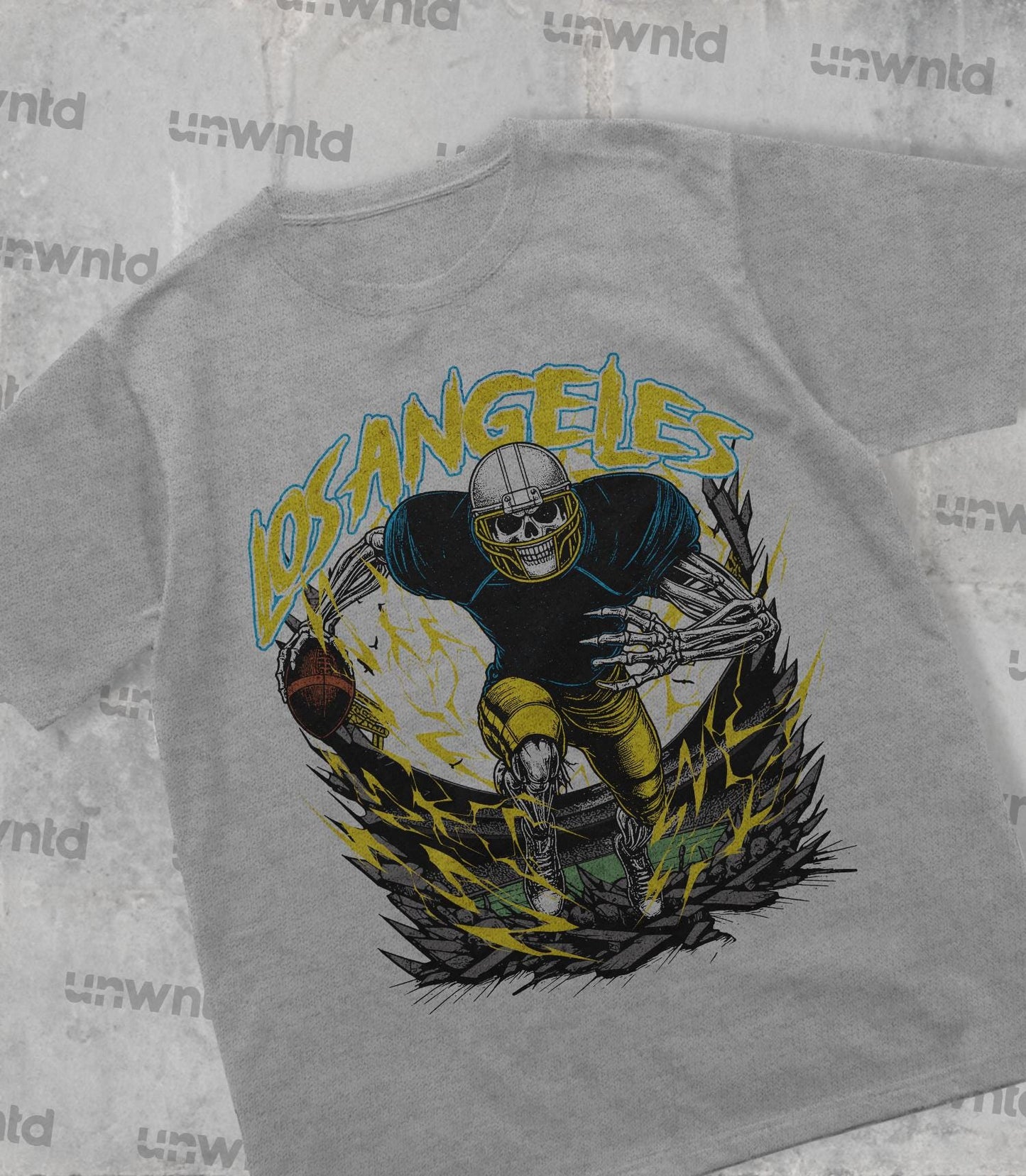 Los Angeles Football Shirt - Graphic Tees - Skeleton Shirt - Merch Tee - Gift Shirt - Bootleg Shirt - Vintage - Skeleton Shirt - Chargers