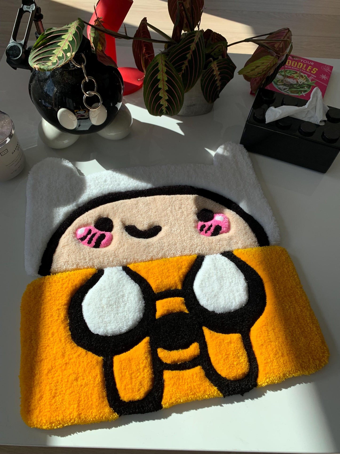 Rug tufted custom keyboard coaster