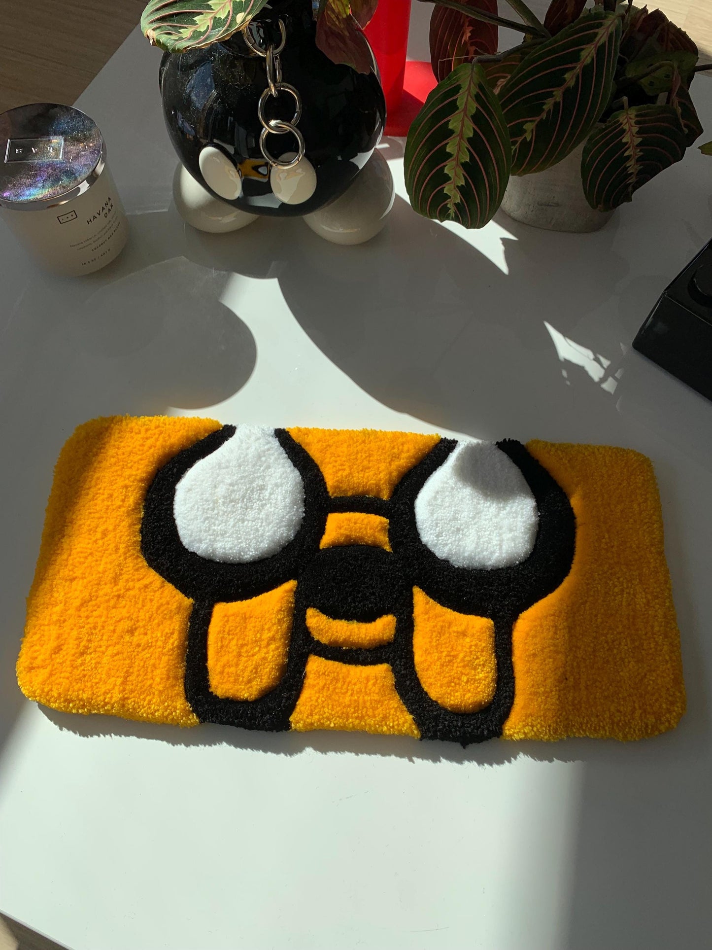 Rug tufted custom keyboard coaster
