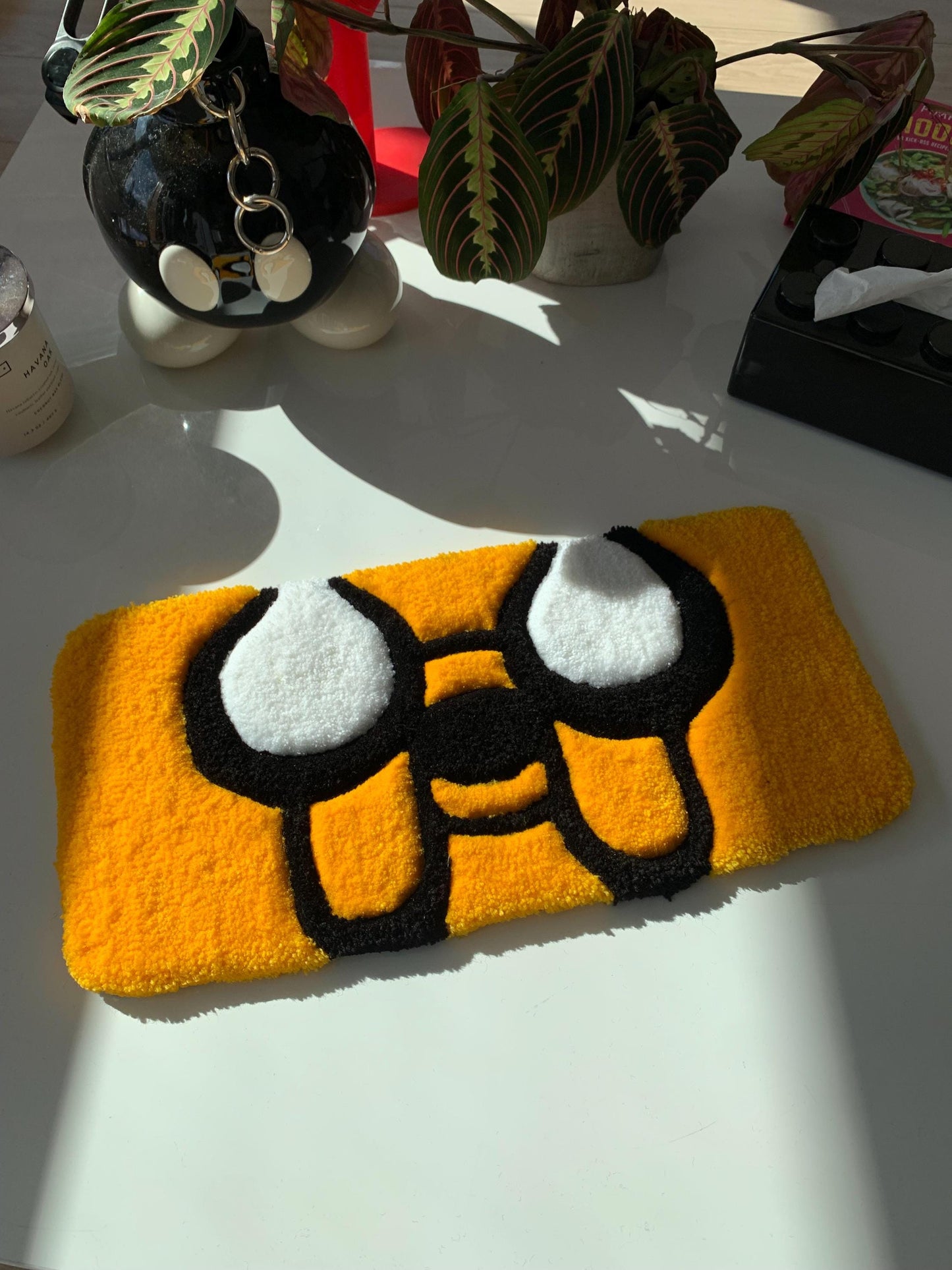 Rug tufted custom keyboard coaster