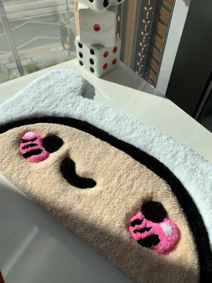 Rug tufted custom keyboard coaster