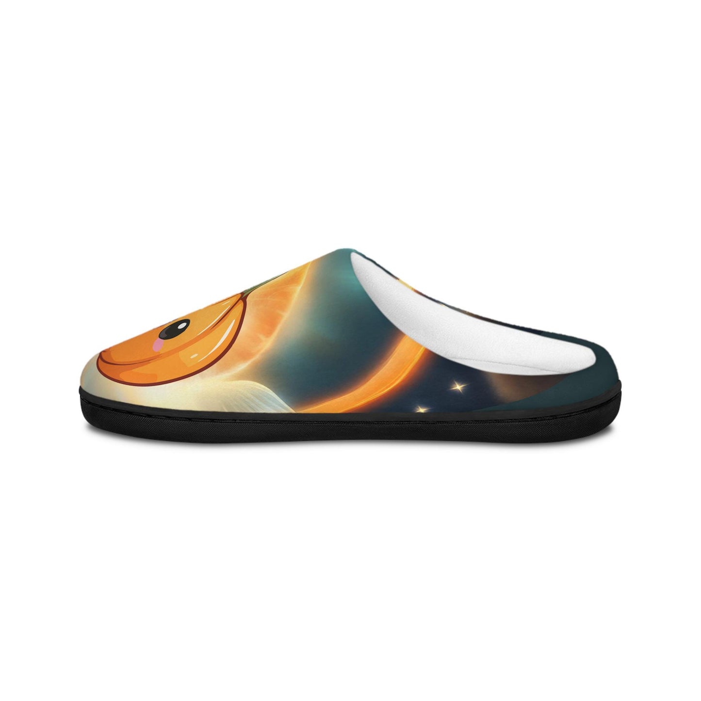 Women Slippers Orange Happy Pumpkin Cozy House Shoes Halloween Slippers Indoor HouseShoes Cute Pumpkin Slippers Bright Fun Footwear