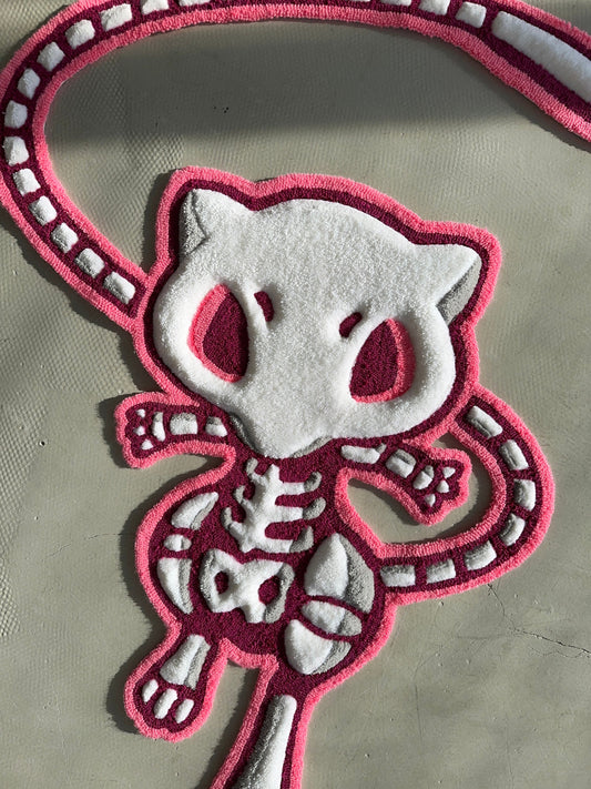 Skeleton tufted rug,3d skull rug, handmade tufted custom rug, living room decor rug, bedroom carpet, area carpet