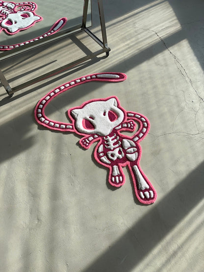 Skeleton tufted rug,3d skull rug, handmade tufted custom rug, living room decor rug, bedroom carpet, area carpet