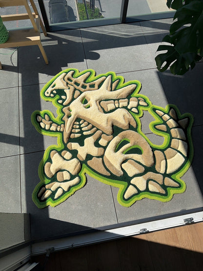 3D Skull Tufted Rug – Handmade Skeleton Rug Inspired by Pop Culture – Unique Home Decor & Gift for Gamers and Anime Fans