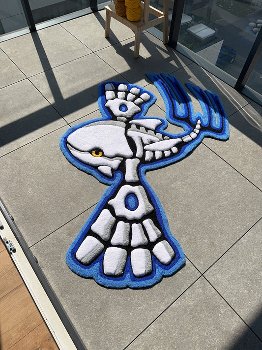 Skeleton tufted rug,3d skull rug, handmade tufted custom rug, living room decor rug, bedroom carpet, area carpet