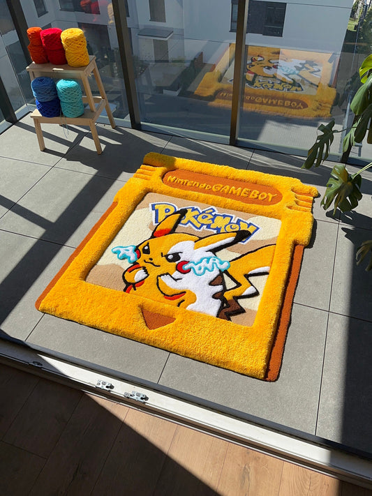 Game cartridge tufted rug,3d cartridge rug, handmade tufted custom rug, living room decor rug, bedroom carpet, area carpet