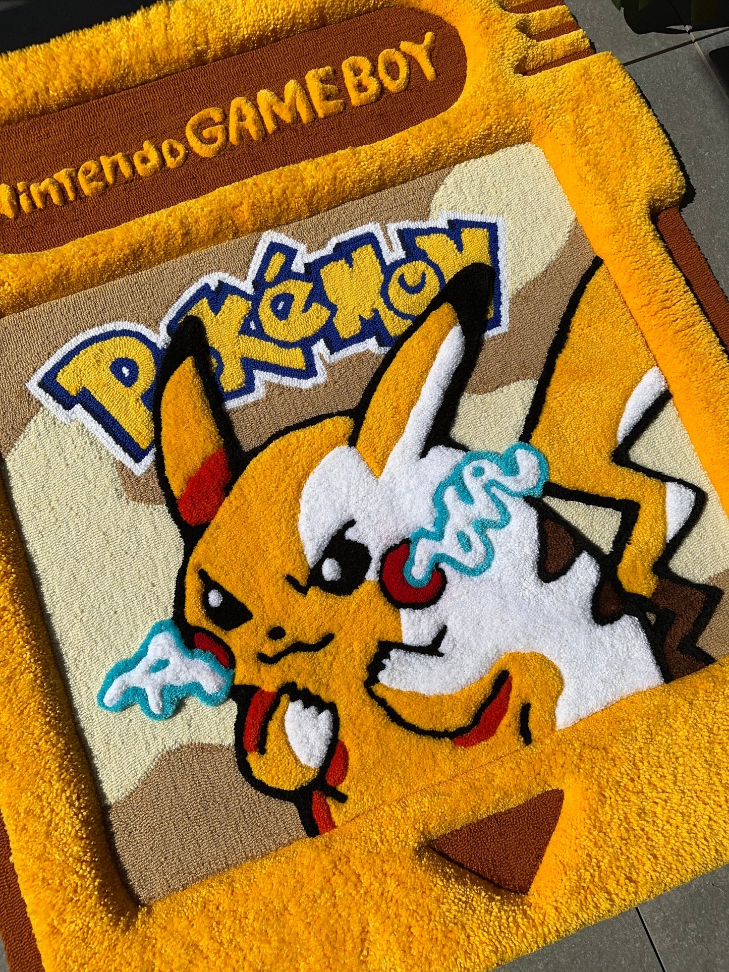 Game cartridge tufted rug,3d cartridge rug, handmade tufted custom rug, living room decor rug, bedroom carpet, area carpet