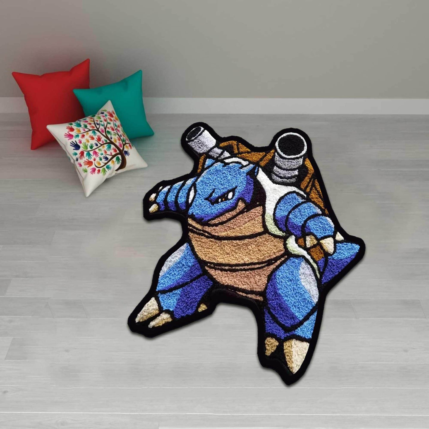 Blastoise rug, Mega Blastoise rug, custom rug