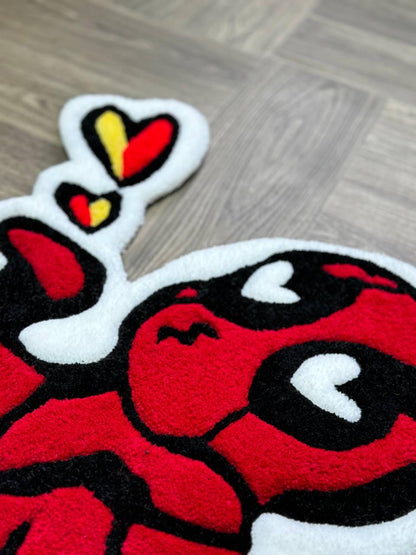 Tufted Сomics rug.Handmade rugs.Rugs for bedroom aesthetic.hypebeast rug.ready to ship made to order.Cool Rug Hand tufted rug funny rug