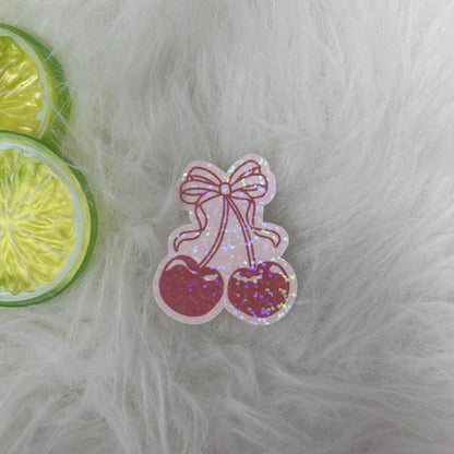 Coquette Cherry Pink Sticker | Girly Sticker | Cute Sticker | Kindle Sticker | Bookish Sticker |  Cute Stickers
