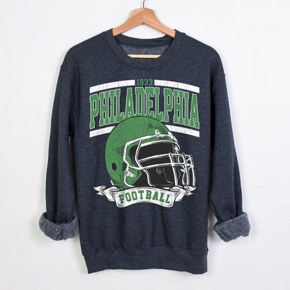 Vintage Philadelphia Football Crewneck Sweatshirt, Eagle Shirt, Philadelphia Fans Gift, Game Day Shirt, Football Phi-lly Eagle Gift