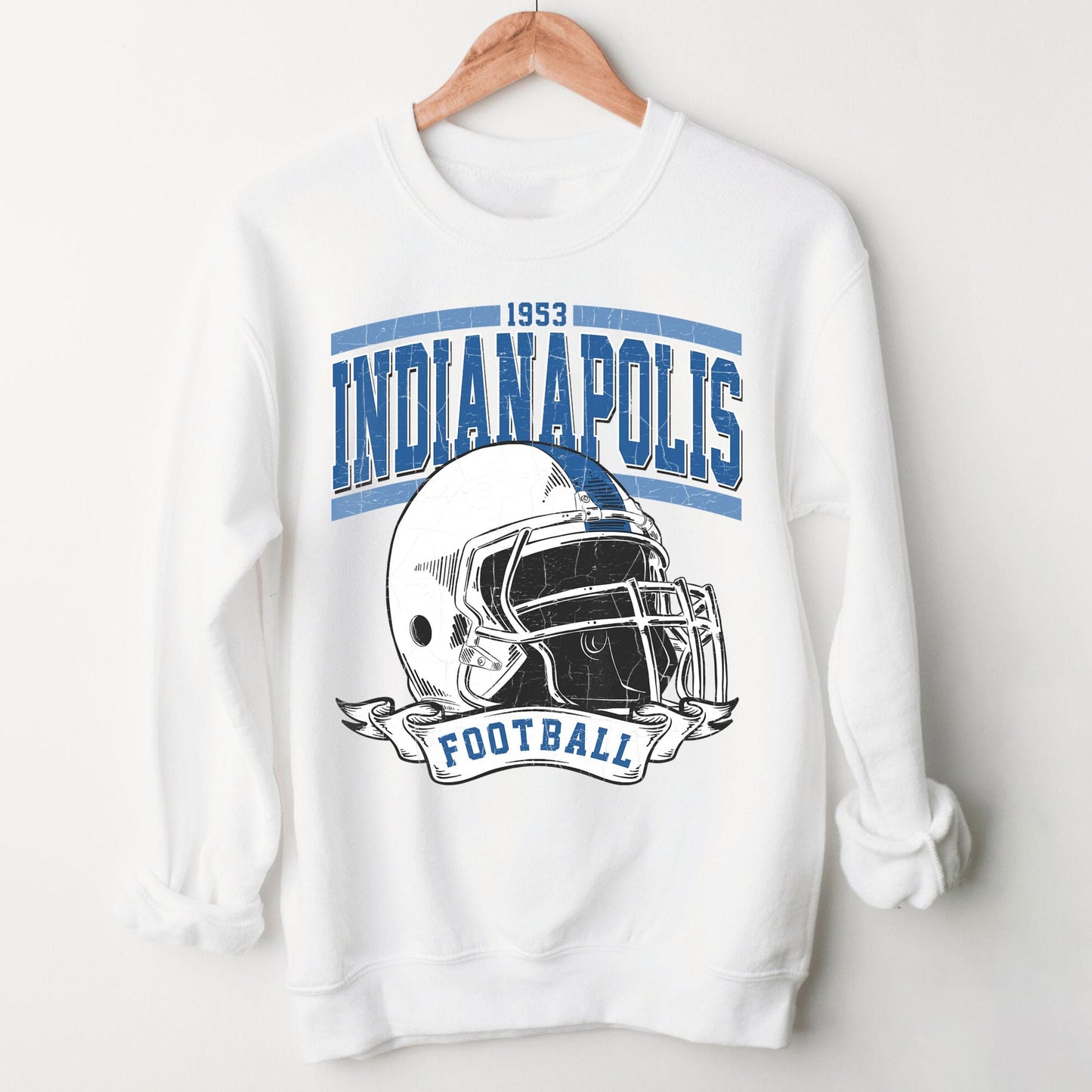 Retro Indianapolis Football Fan, Indianapolis Shirt, Indianapolis Football Vintage Style SweatshirtSun Day Football, Indianapolis Football