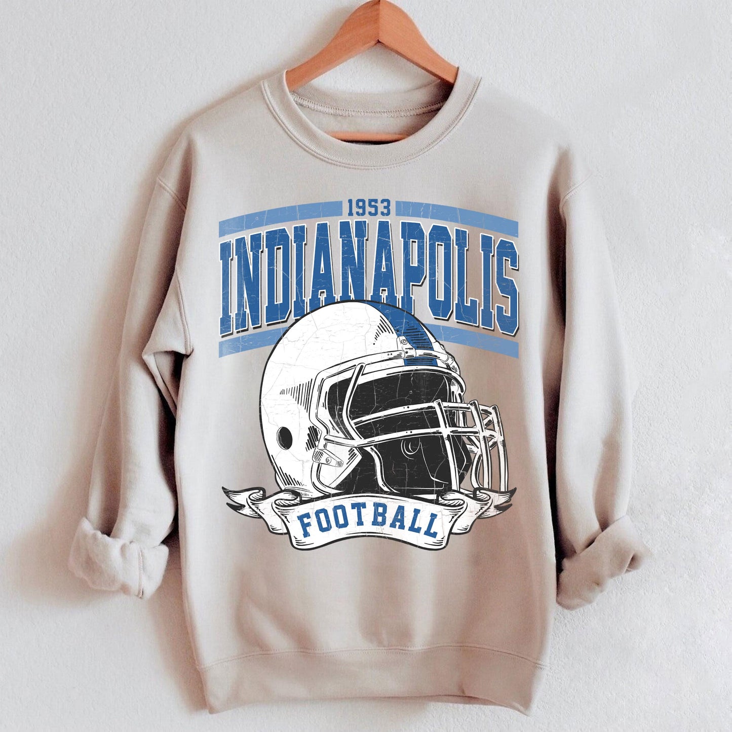 Retro Indianapolis Football Fan, Indianapolis Shirt, Indianapolis Football Vintage Style SweatshirtSun Day Football, Indianapolis Football