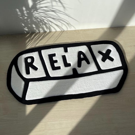 Relax Pill Rug: Handmade Tufted Funny Design Carpet