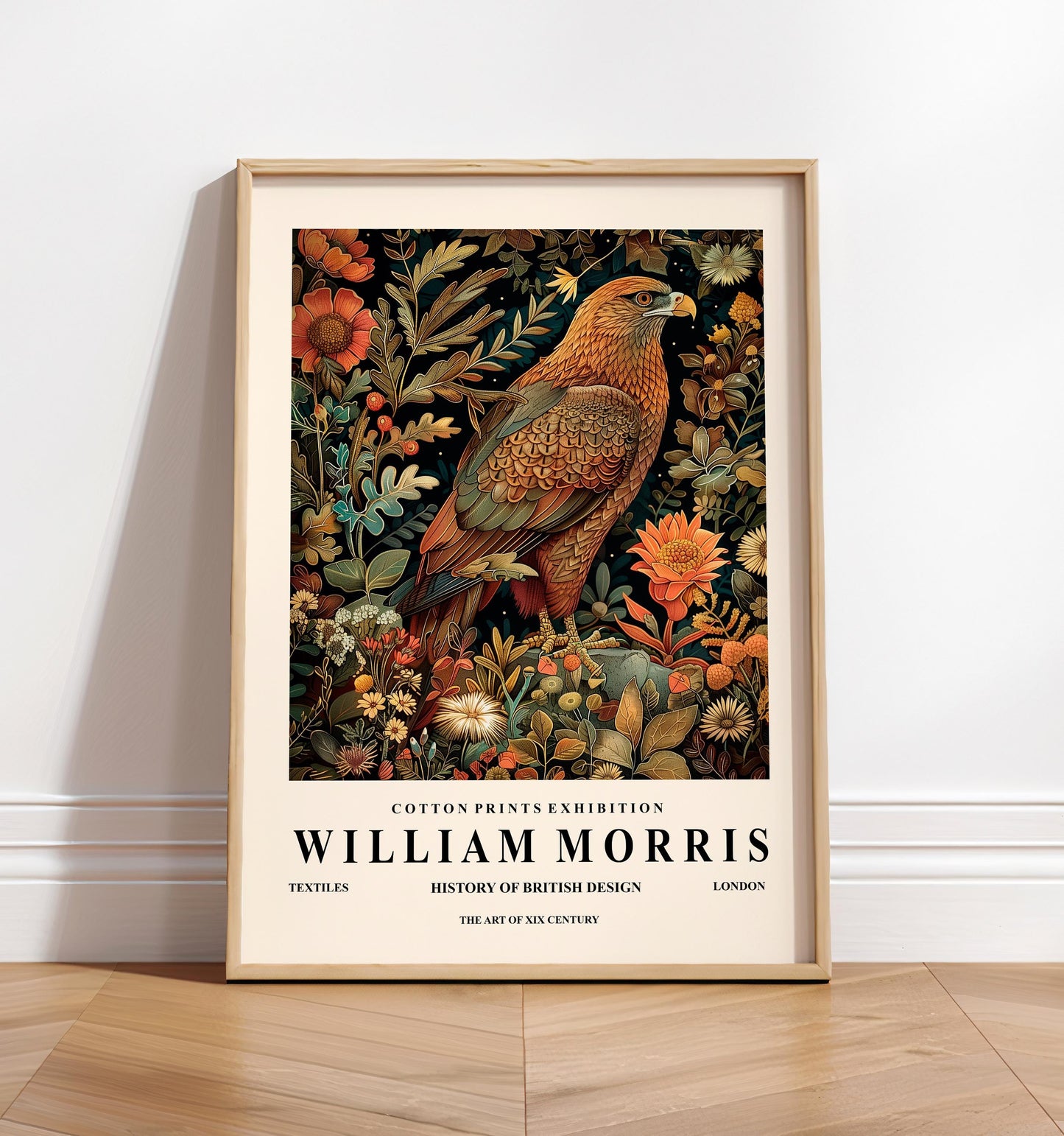 William Morris Eagle Print: Botanical Floral Wall Art