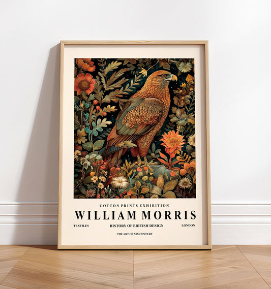 William Morris Eagle Print: Botanical Floral Wall Art