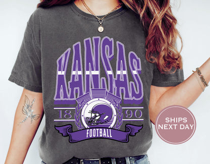 Retro Kansas Football Shirt, Vintage Kansas Football Shirt, Manhattan Kansas Shirt, College Football Shirt