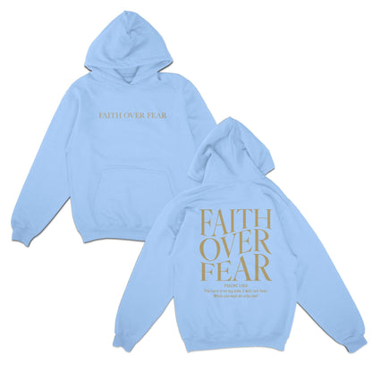 Faith Over Fear Christian Hoodie Bible Verse, Aesthetic Christian Sweatshirt, Jesus Hoodie, Church tee, Trendy Hoodie, Religious Hoodie
