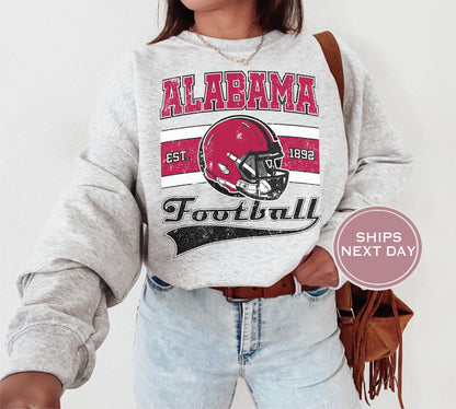 Alabama Football Sweatshirt, Vintage Alabama Crewneck, Retro Alabama Sweatshirt, Alabama Varsity Sweatshirt, Alabama Long Sleeve