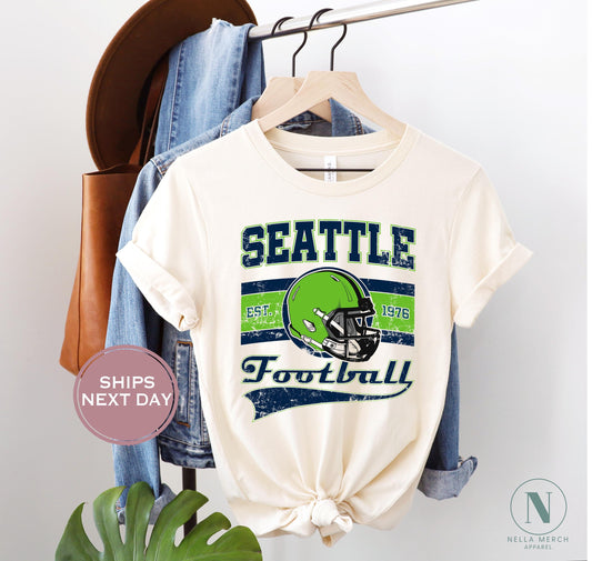 Retro Seattle Football Shirt, Vintage Seattle Football Shirt, Seattle Football Women Shirt, Seattle Football Toddler Shirt
