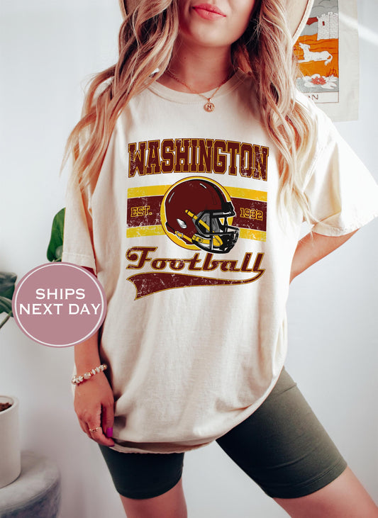 Retro Washington Football Shirt, Vintage Washington Football Shirt, Washington Football Shirt, Trendy Washington Football Shirt, Game Shirt