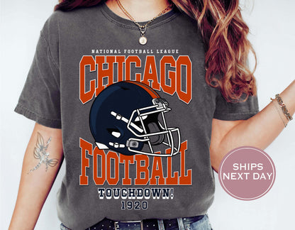 Retro Chicago Football Shirt, Vintage Chicago Football Shirt, Chicago Football Shirt, Trendy Chicago Football Shirt, Game Shirt
