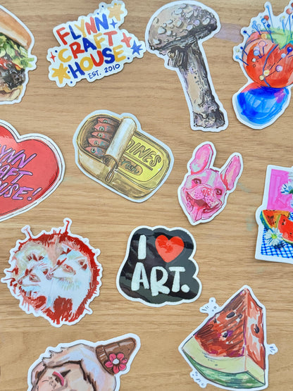 Watermelon Artist Decal | Waterproof  Weatherproof | Fruit Watermelon Sticker