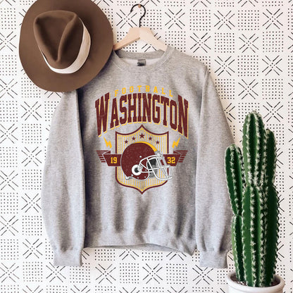 Vintage Washington Football Sweatshirt, Washington Crewneck Sweatshirt, Game Day Shirt, Washington Football Shirt, Sunday Football Shirt