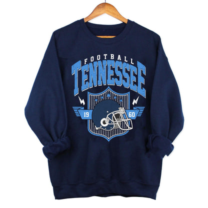 Retro 90s Style Tennessee Football Sweatshirt, Tennessee Team Football Shirt, Tennessee Football, Game Day Shirt, Sunday Tennessee