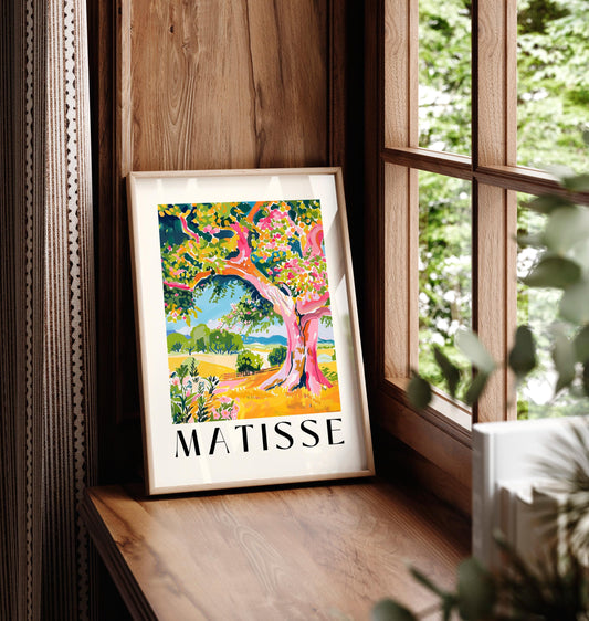 Henri Matisse Oak Tree Print: Rustic Landscape Painting