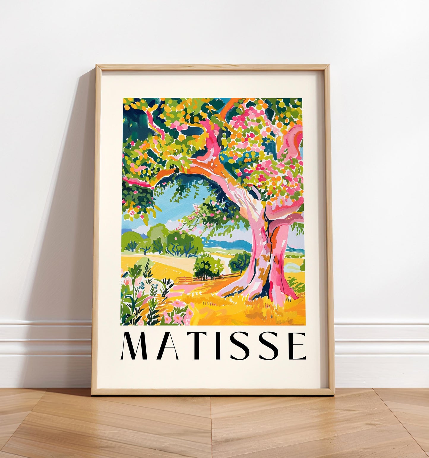 Henri Matisse Oak Tree Print: Rustic Landscape Painting