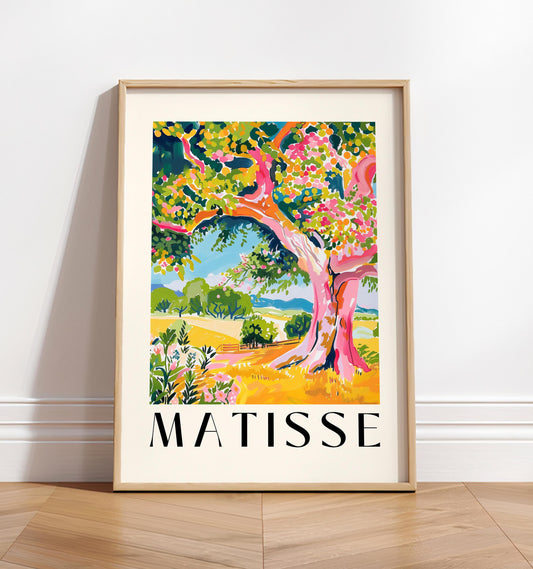 Henri Matisse Oak Tree Print: Rustic Landscape Painting