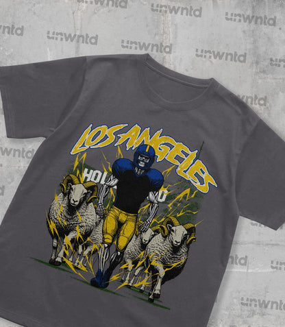 Los Angeles Football Shirt - Graphic Tees - Skeleton Shirt - Merch Tee - Gift Shirt - Bootleg Shirt - Vintage - Skeleton Shirt - Rams