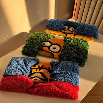 3D Keyboard Fluffy Rugs – Ideal Gift for Gamers, IT Specialists, and Cartoon Fans