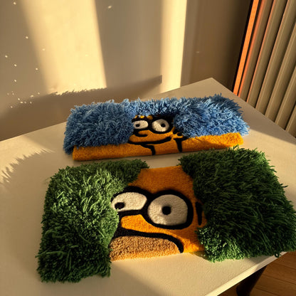 3D Keyboard Fluffy Rugs – Ideal Gift for Gamers, IT Specialists, and Cartoon Fans