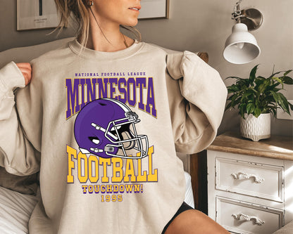 Minnesota Football Sweatshirt, Vintage Minnesota Crewneck, Retro Minnesota Sweatshirt, Minnesota Varsity Sweatshirt, Minnesota Longsleeve